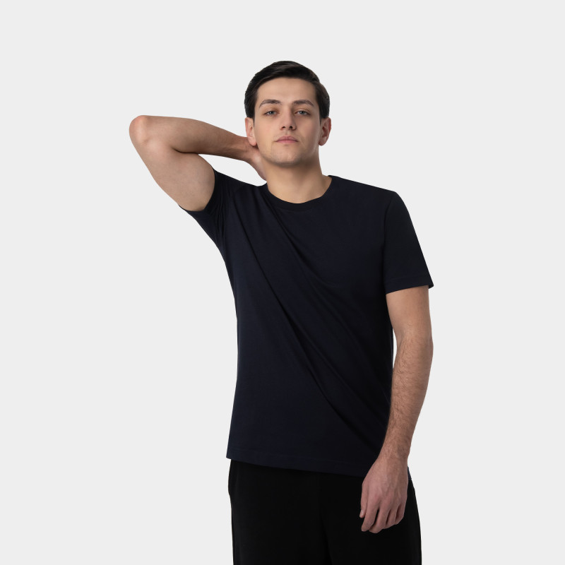 Տղամարդու բամբակյա շապիկ կլոր բացվածքով